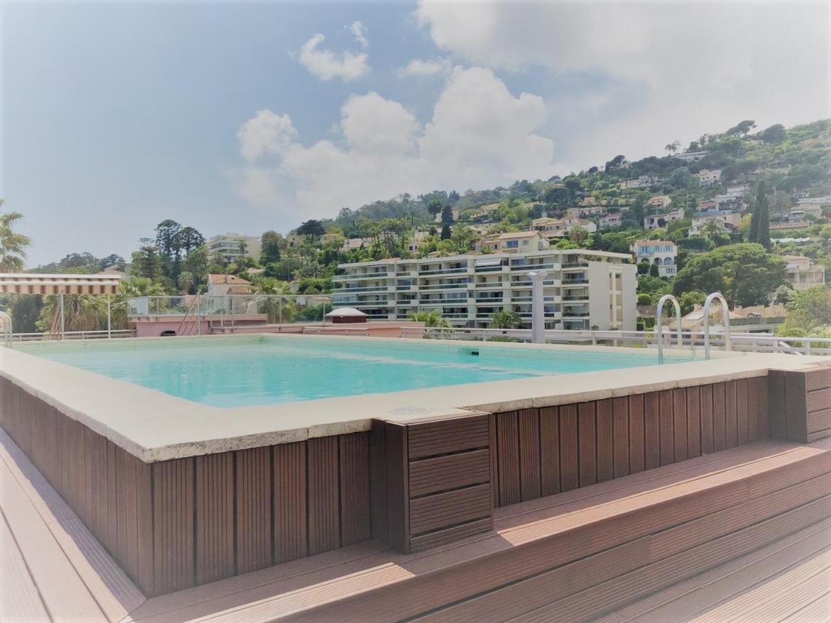 Apt Golfe Juan - 5min des plages - Parking privée - Piscine Rooftop Vallauris Esterno foto